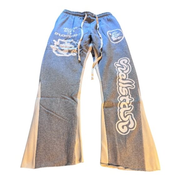 Hellstar Grey Flare Sweatpants - Picture 1 of 7